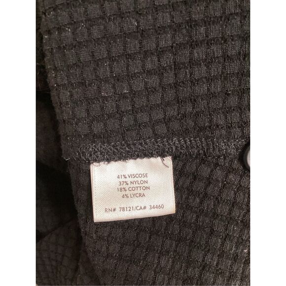 Eileen Fisher Black Textured Button Front Jacket Women’s cardigan blazer Minimal - Picture 13 of 13